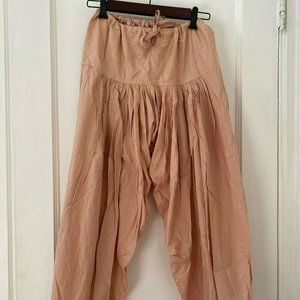 Harem Style Beige Pants Made In India Size M